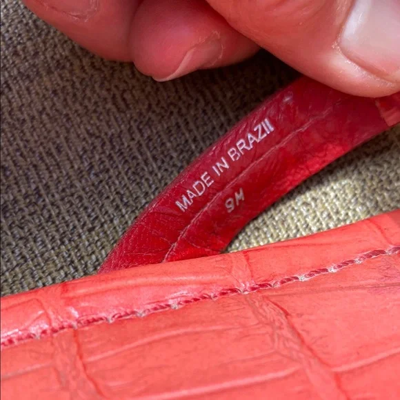 Tory Burch Red Miller Sandals for Women Size 9 - Picture 9 of 9